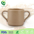 Eoc-friendly organic rice husk biodegradable baby drinking cup double wall cup
